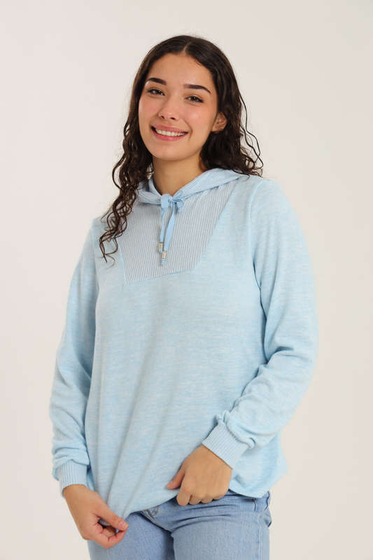 Ladies Branded Lightweight Hooded Sweater Jersey