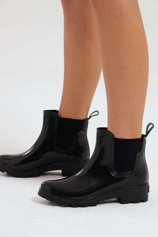 Ladies Cassidy Seven7 Glossy Non Slip Ankle Halifax Rain Bootie