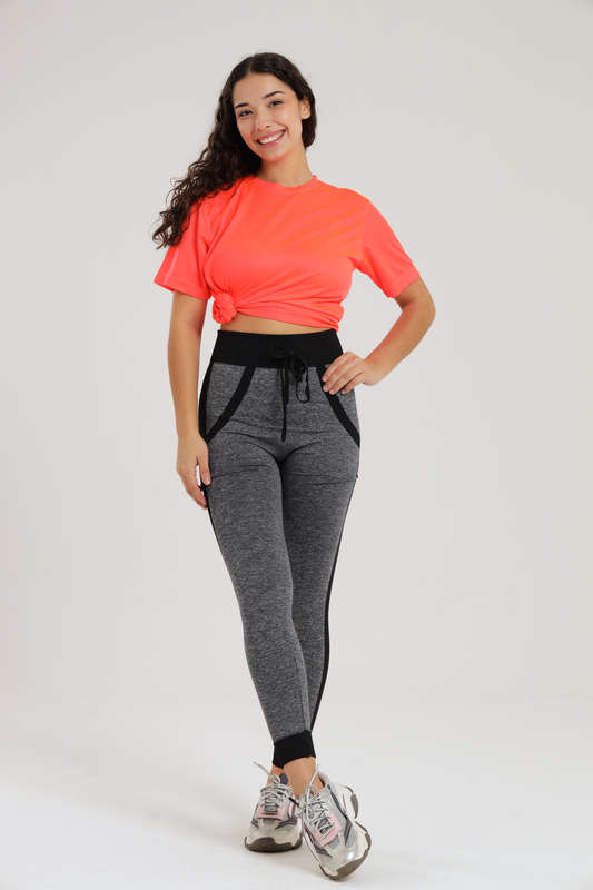 Ladies Everyday Active Jeggings Track Pants With Pockets Free Size SM to 2XL