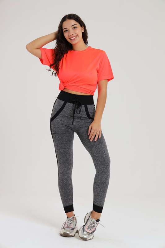 Ladies Everyday Active Jeggings Track Pants With Pockets Free Size SM to 2XL