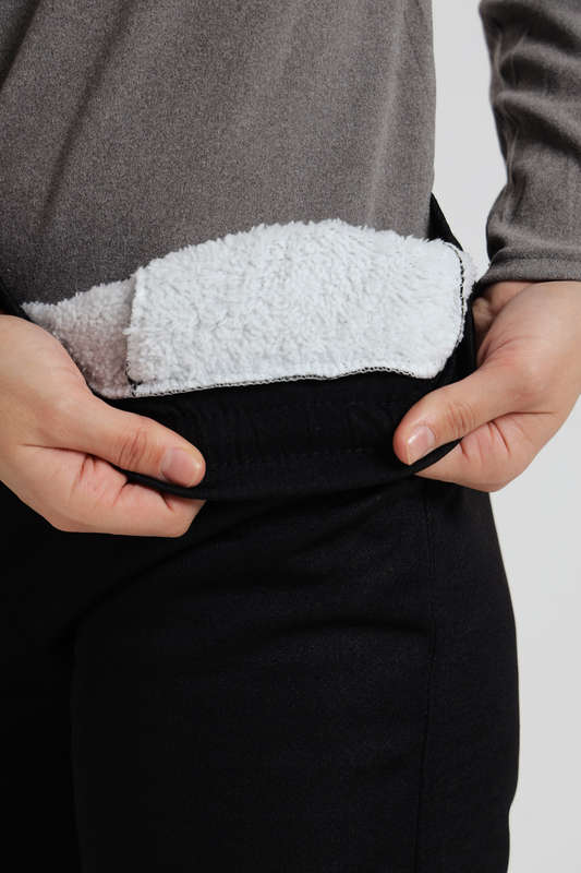 Ladies Fleece Lined Winter Track Pants With Pockets