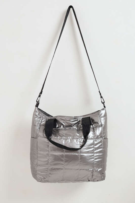 Ladies Ruffle Truffle Puffer Handbag Tote Bag
