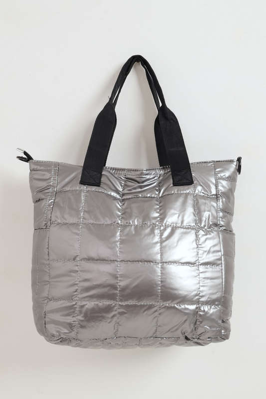 Ladies Ruffle Truffle Puffer Handbag Tote Bag