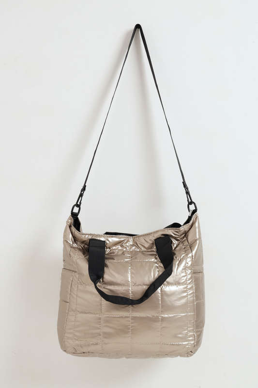 Ladies Ruffle Truffle Puffer Handbag Tote Bag