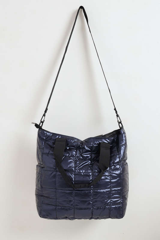 Ladies Ruffle Truffle Puffer Handbag Tote Bag