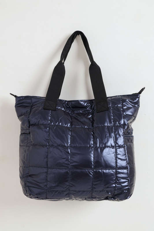 Ladies Ruffle Truffle Puffer Handbag Tote Bag