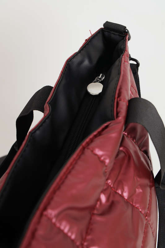 Ladies Ruffle Truffle Puffer Handbag Tote Bag