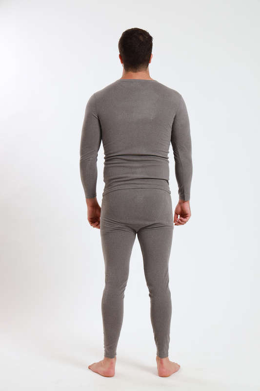 Mens 2 Piece Fleece Lined Long Johns Stretchy Winter Thermal Set