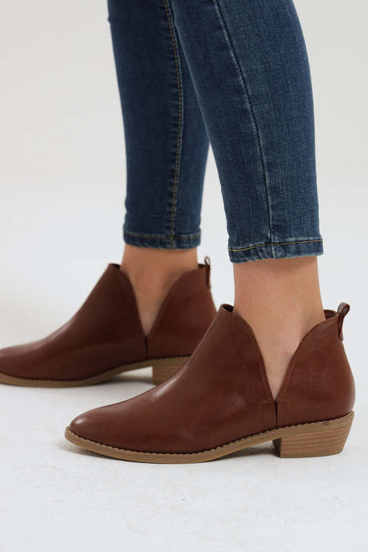 Nora Cut Out Ankle Boots