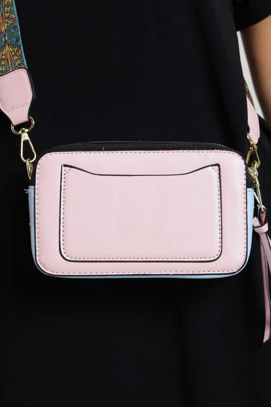 Snapshot Crossbody Sling Clutch Bag With Thick Strap