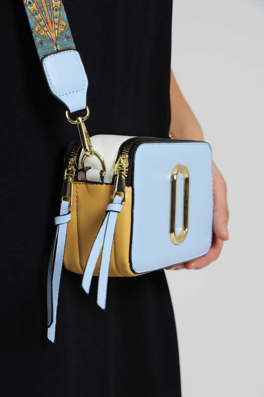 Snapshot Crossbody Sling Clutch Bag With Thick Strap
