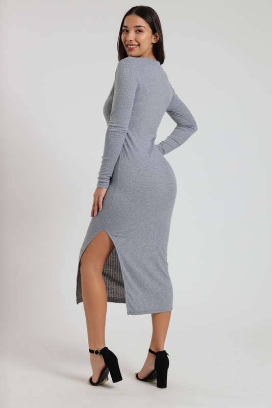 Zoey Long Sleeve Midaxi Winter Evening Dress
