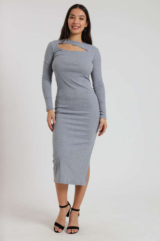 Zoey Long Sleeve Midaxi Winter Evening Dress
