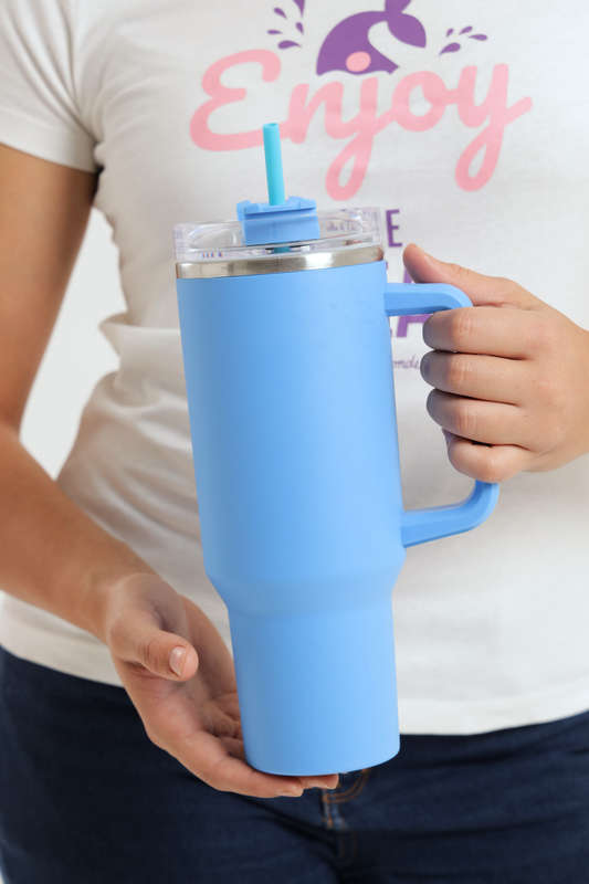1200ml Thermos Vacuum Double Wall Stainless Steel Travel Flask Cup With Handle