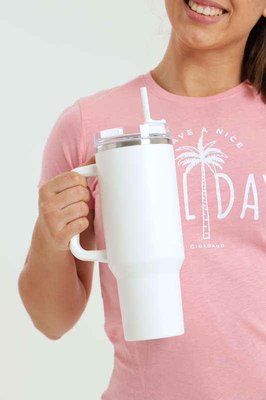 1200ml Thermos Vacuum Double Wall Stainless Steel Travel Flask Cup With Handle