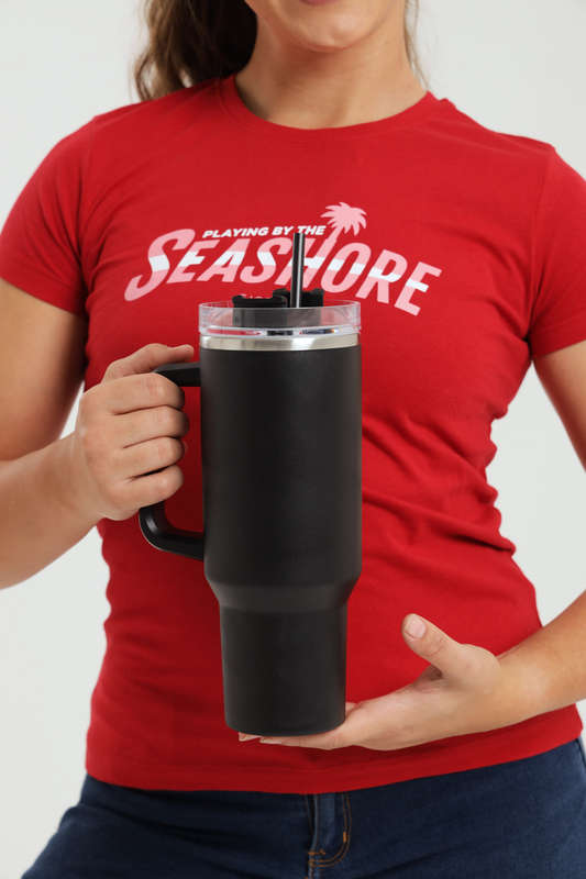 1200ml Thermos Vacuum Double Wall Stainless Steel Travel Flask Cup With Handle