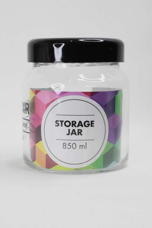 3 Pack Large Airtight Glass Storage Jars For Tea, Coffee &amp; Sugar 850ml