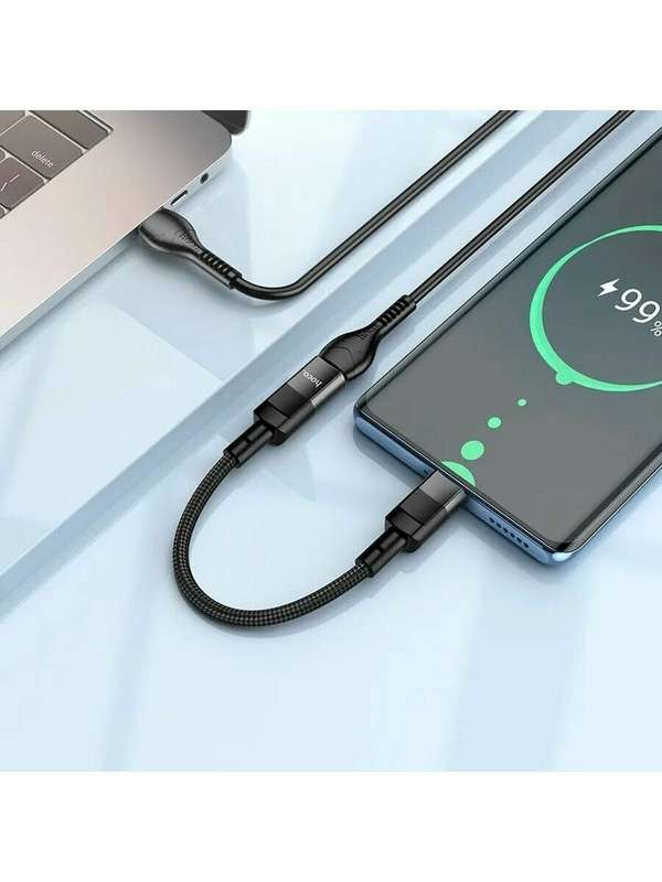 HOCO Adapter U107 For Type-C To iPhone Charging &amp; Data Cable 10cm