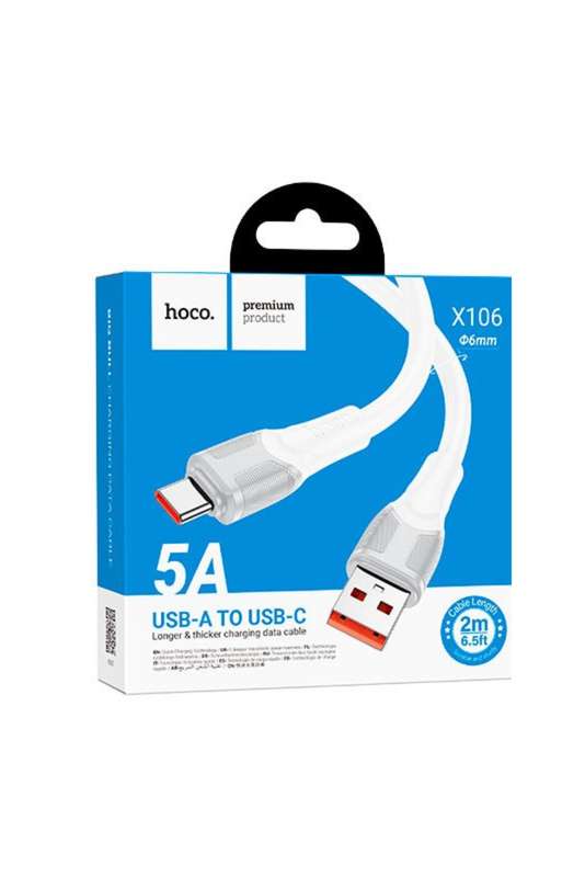 HOCO Cable USB to Type-C X106 Big Bull 5A Fast Charge Cable 2 Meter