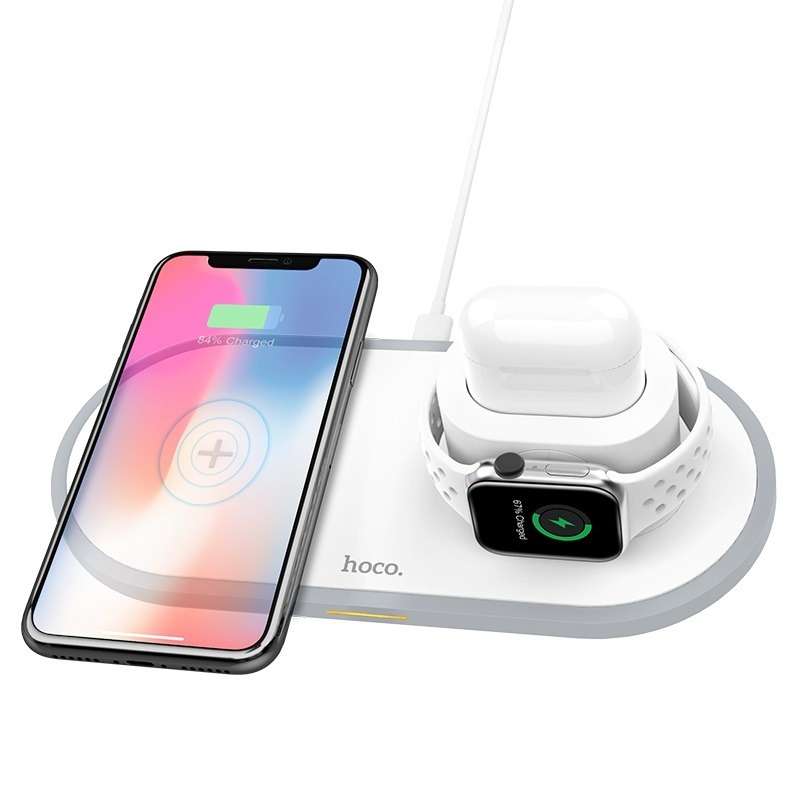 HOCO Wireless Charger CW21 Wisdom 3-in-1 Tabletop Charging Dock