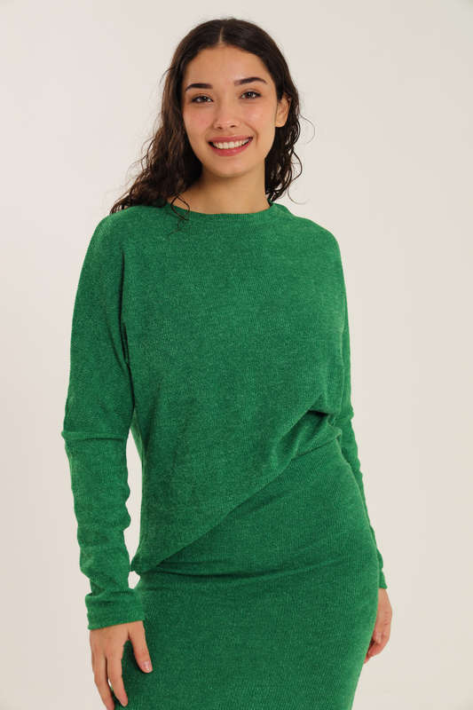 Italian Ribbed Skirt &amp; Long Sleeve Top Winter Set