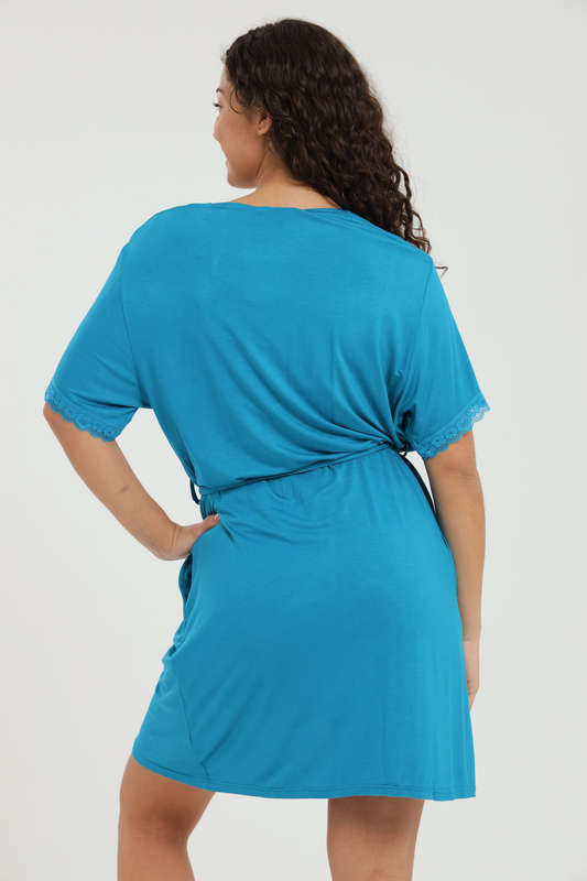 Ladies Cotton Kimono Robe Soft Nightwear Gown