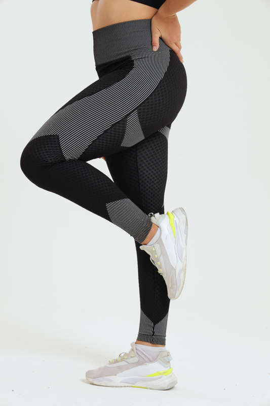 Ladies High Waisted Performance Yoga Fitness Leggings Free Size Sm to 2xl