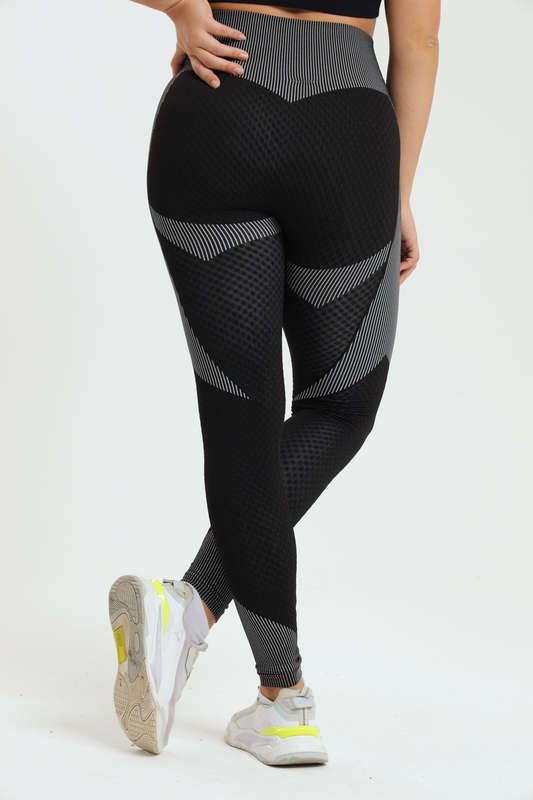 Ladies High Waisted Performance Yoga Fitness Leggings Free Size Sm to 2xl
