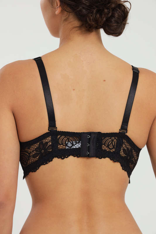 Ladies Plus Size Lace Push Up Underwire Padded Bra For Large Breast 36DD to 44DD