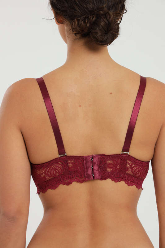 Ladies Plus Size Lace Push Up Underwire Padded Bra For Large Breast 36DD to 44DD