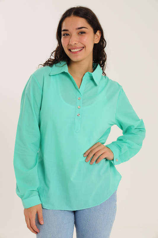 Ladies Poplin Shirt