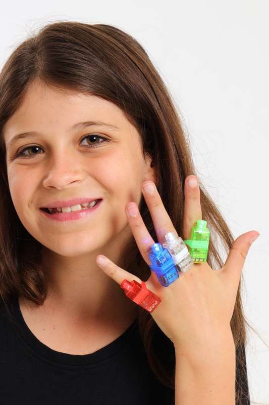 Pack Of 4 LED Party Finger Lights