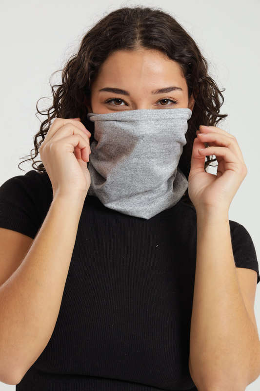 Senza Multipurpose Neck Warmer Face Grey Buff