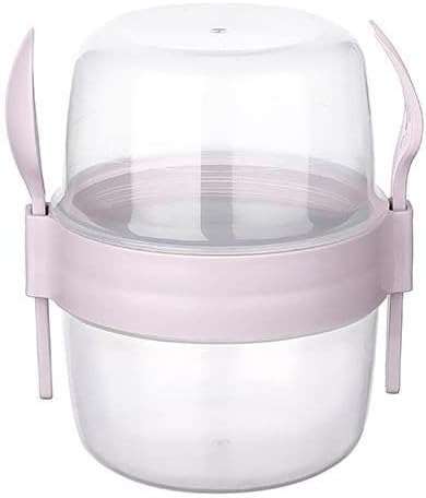 Senza Reusable On The Go Breakfast Cup With Fork &amp; Spoon Set BPA Free