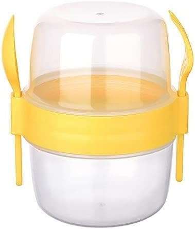 Senza Reusable On The Go Breakfast Cup With Fork &amp; Spoon Set BPA Free
