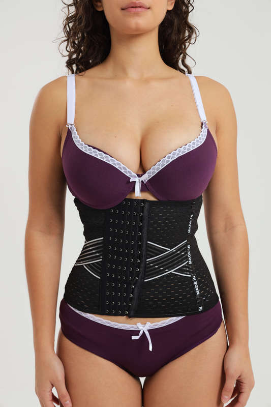 Senza Waist Trainer Sport Shaper Cincher Corset Black