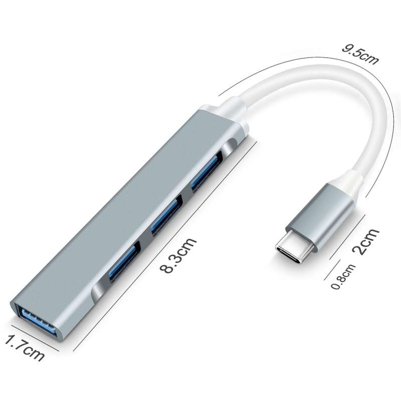 Type C To USB 4 Port Hub