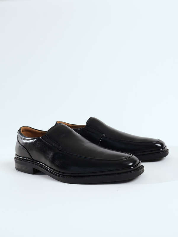 Van Heusen Men's Memory Foam Casual Formal Slip-On Black Shoes