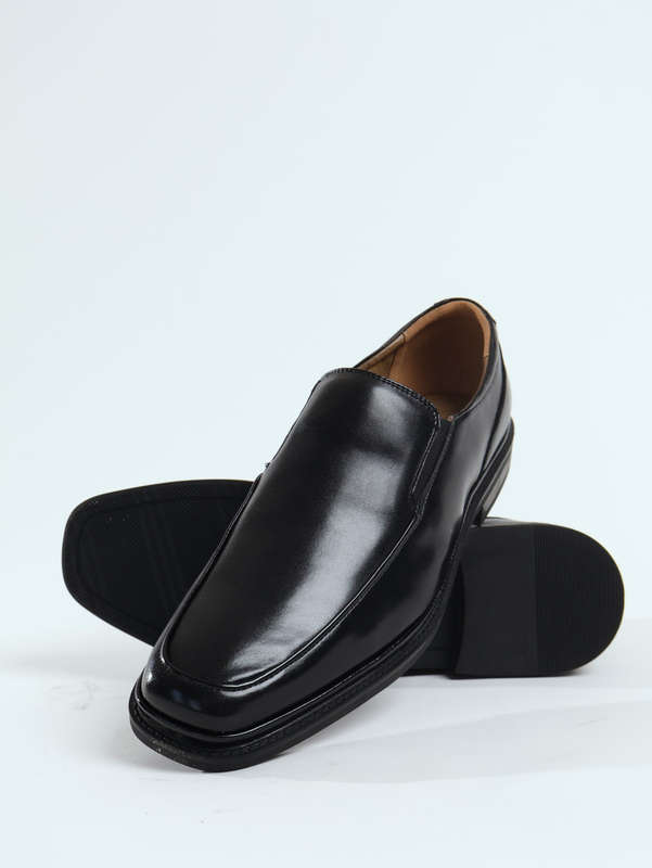 Van Heusen Men's Memory Foam Casual Formal Slip-On Black Shoes