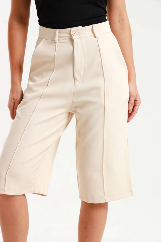 Andi Culottes Mid Length Casual Ladies Pants With Pockets