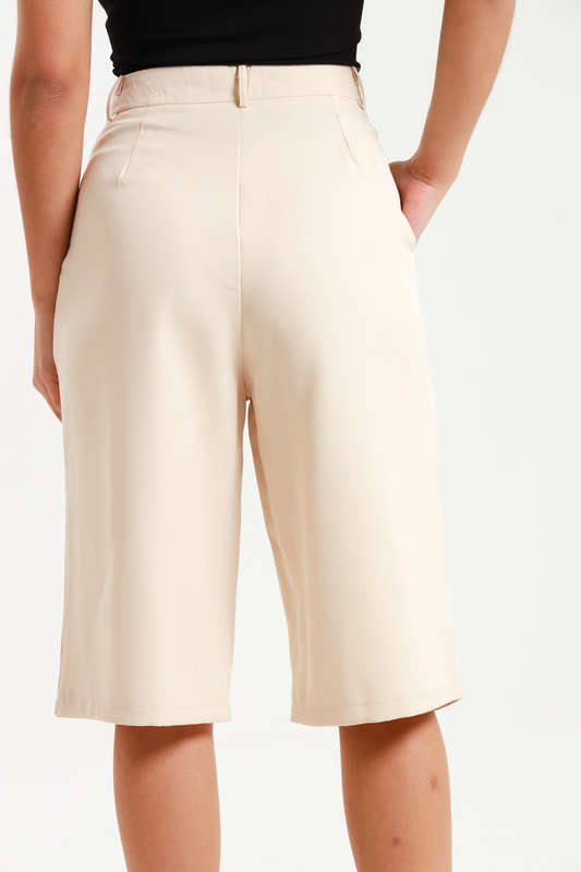 Andi Culottes Mid Length Casual Ladies Pants With Pockets