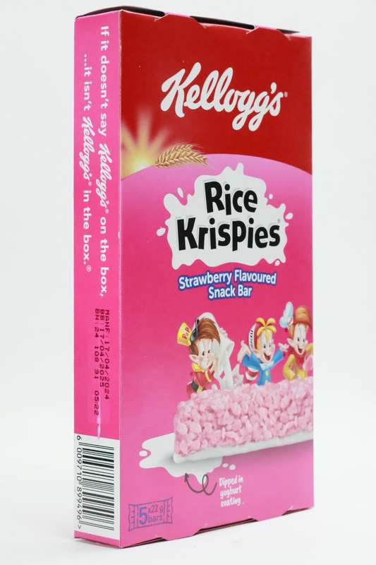 Kellogg's® Rice Krispies Strawberry Flavoured Snack Bar 5 x 22g Value Pack