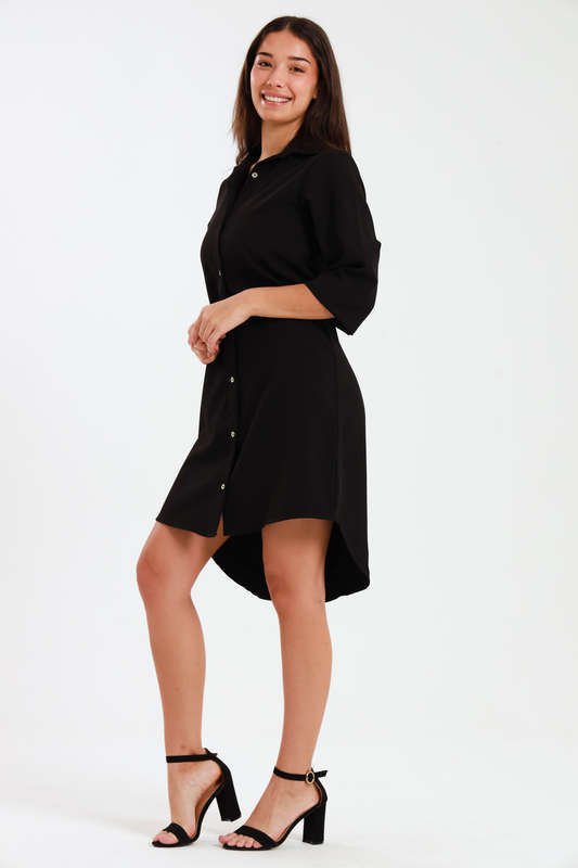 Ladies Amilia Button Down Shirt Dress