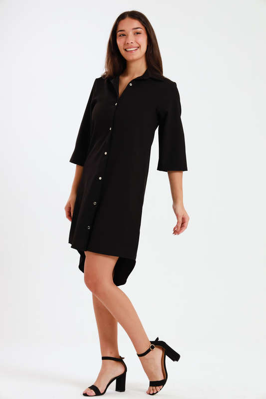 Ladies Amilia Button Down Shirt Dress