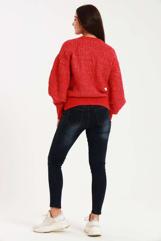 Ladies ZARA Cozy Plush Long Sleeve Pullover Sweater Jersey