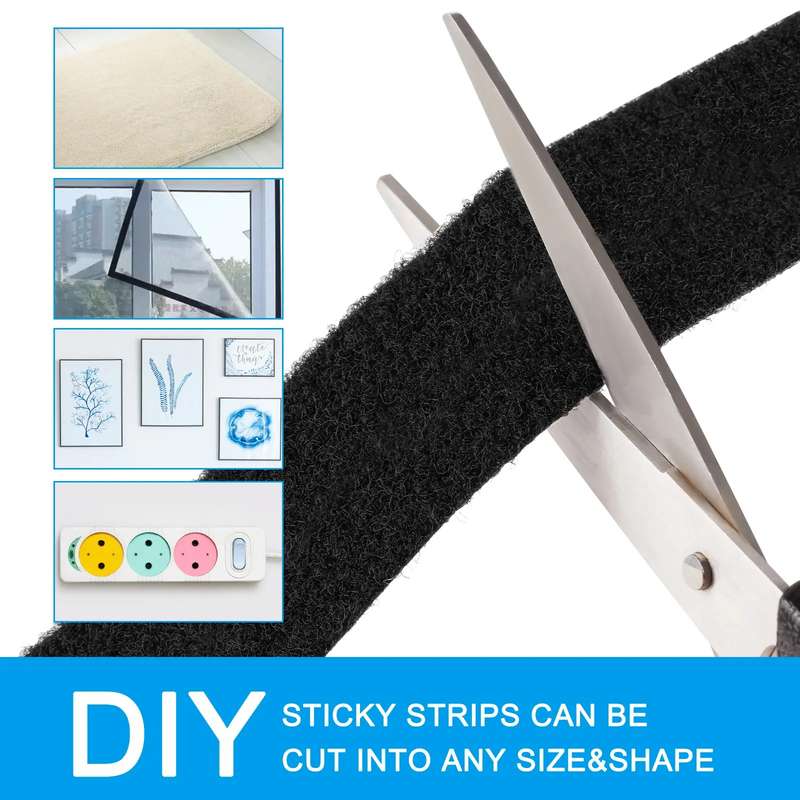 Magic Ruban Velcro Stick On, Tape, Hook &amp; Loop 200cm X 25mm