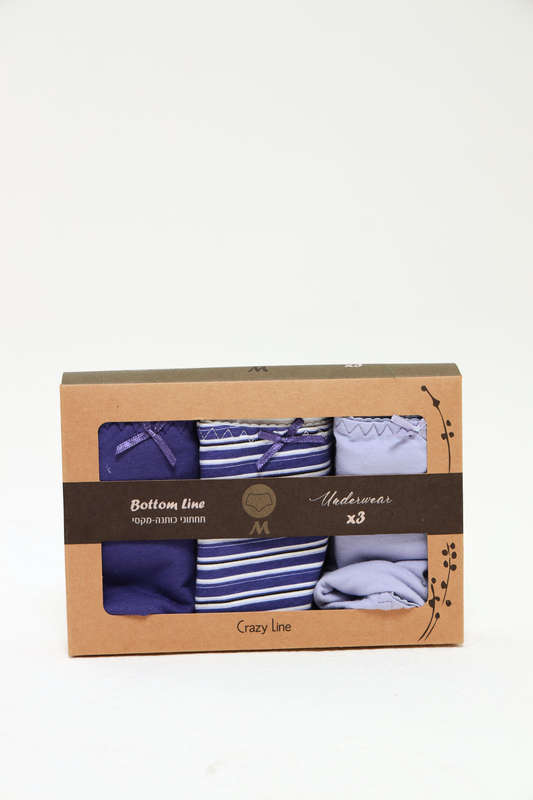Ladies Fantasy 3 Pack Cotton Spandex Everyday Brief Panties