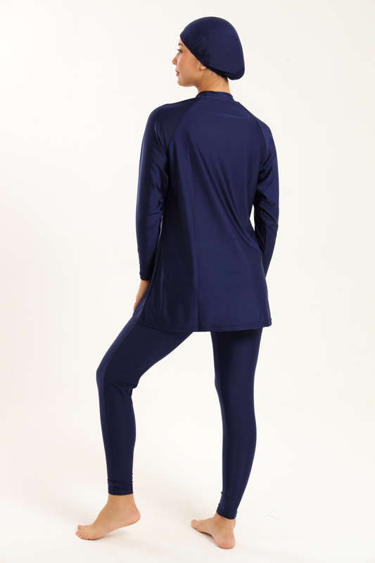 Senza® Ladies Maya Full Body Modest High Neck Burkini Swimsuit With With Cap