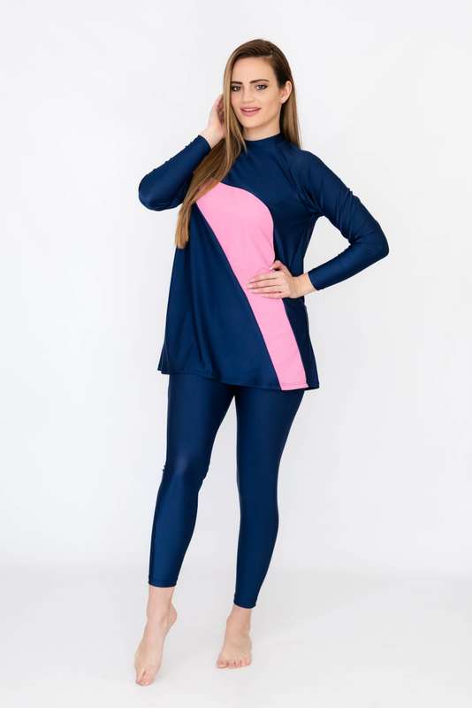 Senza® Ladies Maya Full Body Modest High Neck Burkini Swimsuit With With Cap
