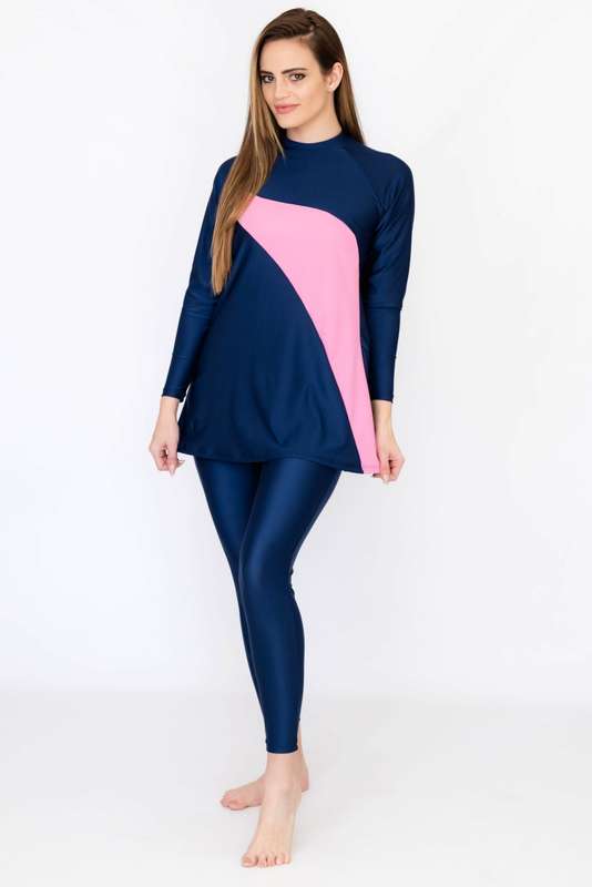 Senza® Ladies Maya Full Body Modest High Neck Burkini Swimsuit With With Cap
